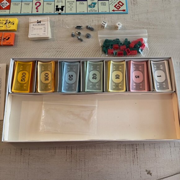 vintage 1971 Parker Brothers Monopoly - Picture 6 of 11